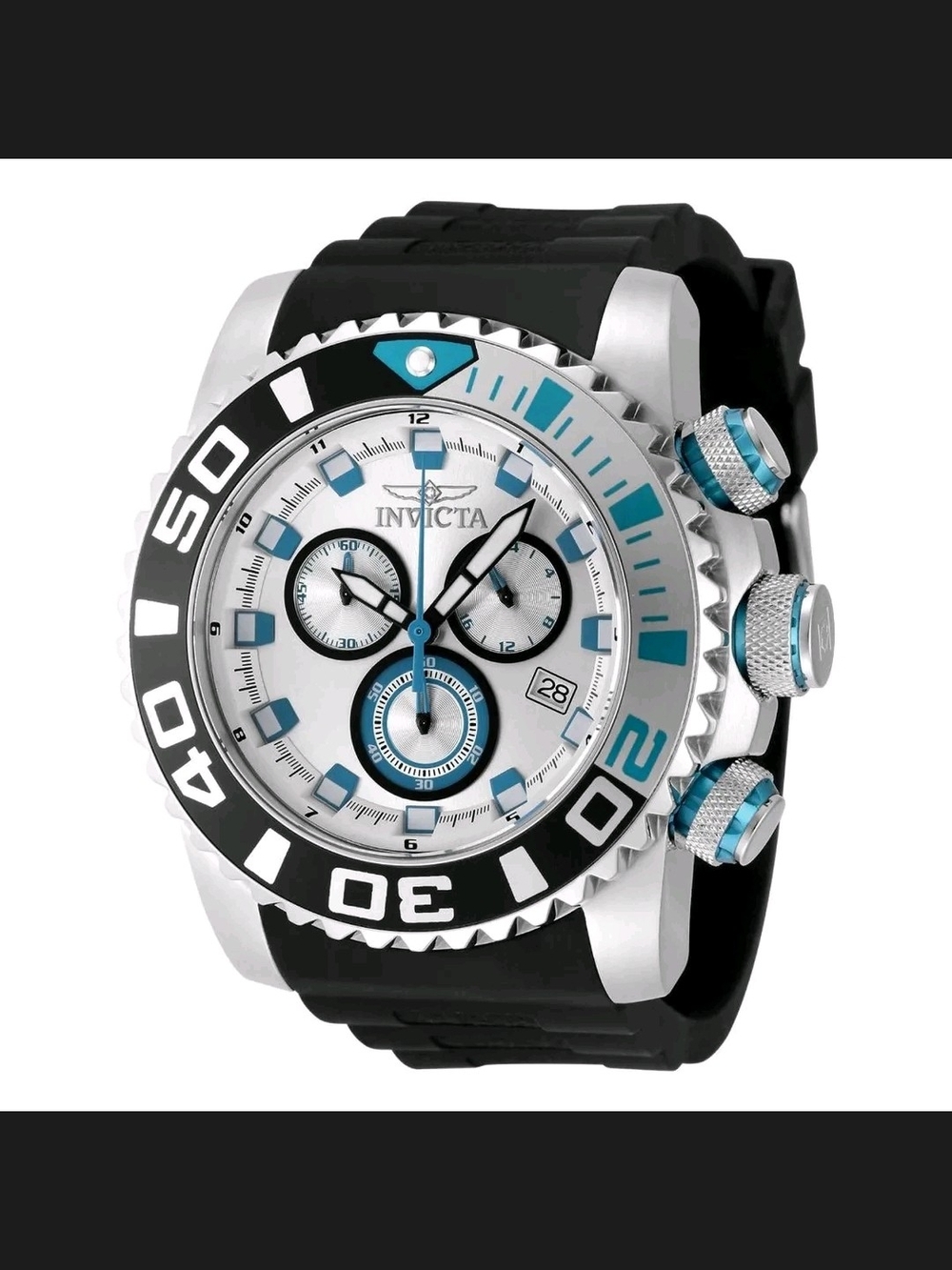 Invicta Men's Turquoise Accent Chronograph Dive Watch 52mm